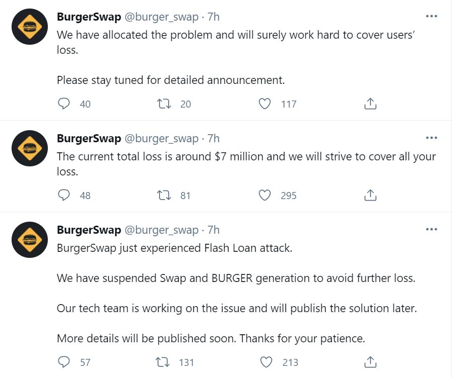 币国际-我竟骗了我自己？—— BurgerSwap 被黑剖析