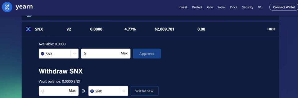 三分钟内学会使用SNx、SUSD和synths参与defi挖掘