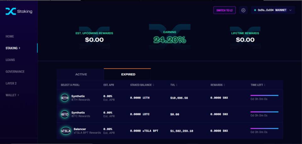 三分钟内学会使用SNx、SUSD和synths参与defi挖掘
