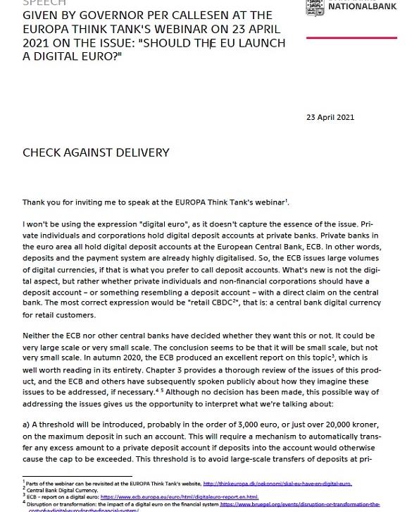 币国际-欧盟应该发行数字欧元吗？