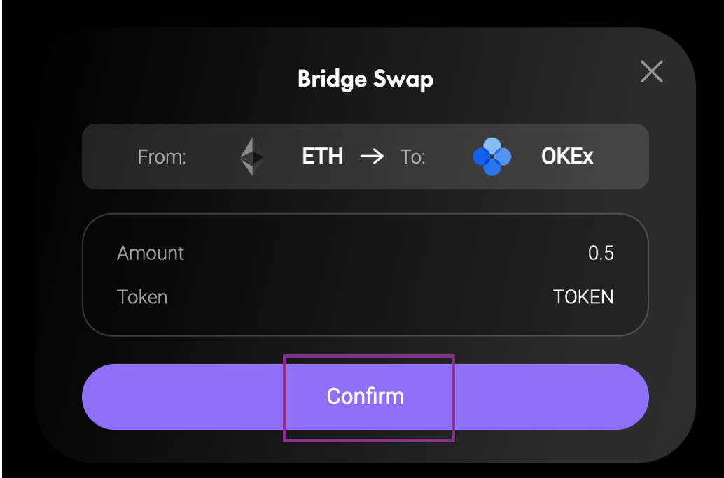 币国际-坐山观虎斗完成ETH和OKEx之间的跨链