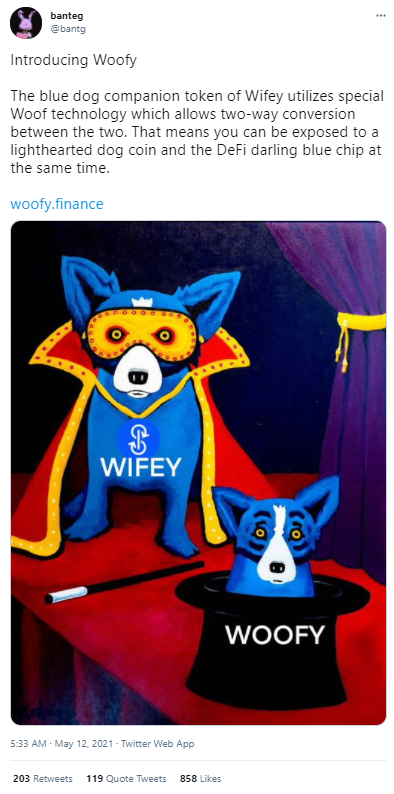 Yfi一天翻倍是因为一只“狗”？