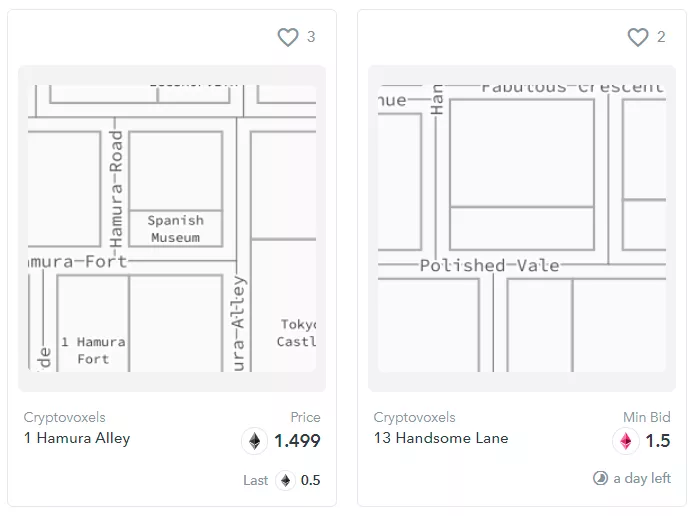 以太坊元宇宙简介：虚拟土地拍卖