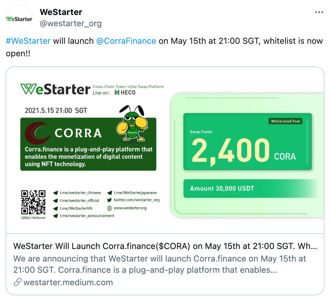 为NFT启用财务属性？阅读corra.finance让普通人玩NFT