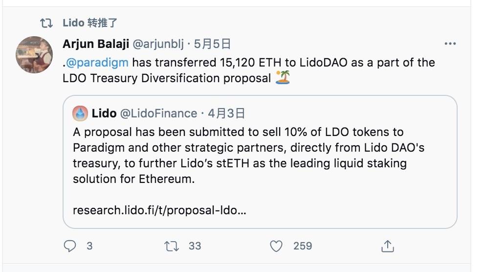 融资新闻 | Lido Finance完结7300万美元融资，Paradigm看上它了什么？