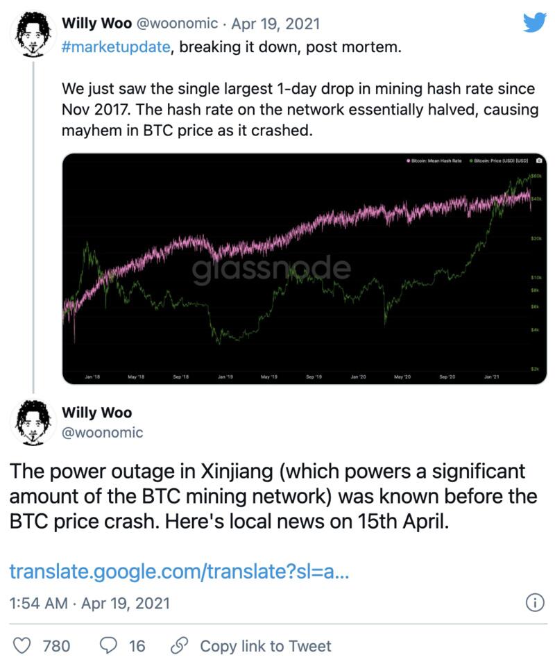 %title插图%num 出于对碳排放的担忧,中国的比特币开采可能会受到“更严格的监管”