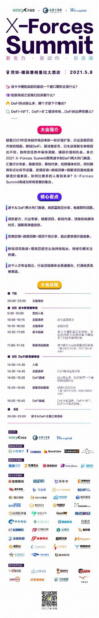 5月8号深圳X-Forces Summit：会聚波卡、DeFi最前沿干货